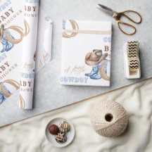 Cowboy Baby Dusche Wasserfarbe Rustikal