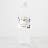 Cowboy Baby-Dusche Wasserflaschenetikett (Vorderseite)