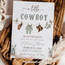 Cowboy Baby Dusche Western