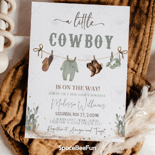 Cowboy Baby Dusche Western Einladung