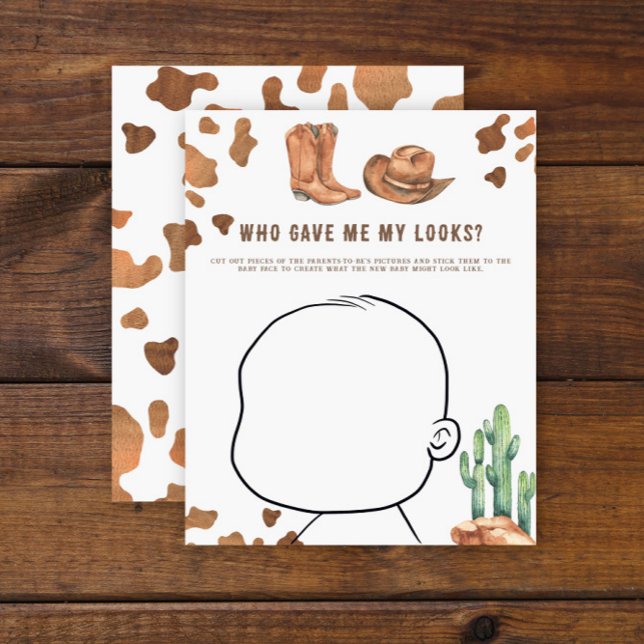 Cowboy Baby Dusche - Wie sieht Baby aus? (Von Creator hochgeladen)