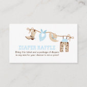 Cowboy Baby Dusche Windeln Raffelgehäuse Umschließ Begleitkarte (Vorderseite)