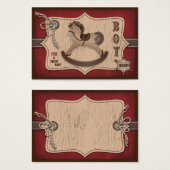 Cowboy Baby-Geschenk-Tag (Vorne & Hinten)