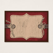 Cowboy Baby-Geschenk-Tag (Rückseite)