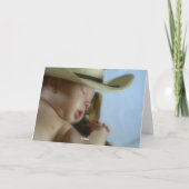 Cowboy Baby Karte (Rückseite)