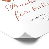 Cowboy-Baby-Party - Bücher fürs Baby Poster (Ecke)