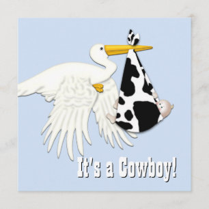 Cowboy-Baby-Party Einladung