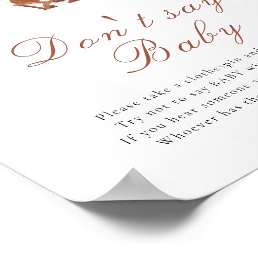 Cowboy-Baby-Party - Sag nicht Baby  Poster (Ecke)