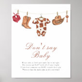Cowboy-Baby-Party - Sag nicht Baby  Poster (Vorne)