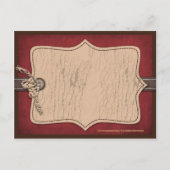 Cowboy Baby Postcard Ankündigungspostkarte (Rückseite)