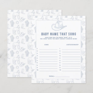 Cowboy Baby Shower - Baby-Name, der das Lied trägt