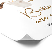 Cowboy Baby Shower Babys sind süß Poster (Ecke)