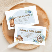Cowboy Baby Shower Books for Baby Begleitkarte