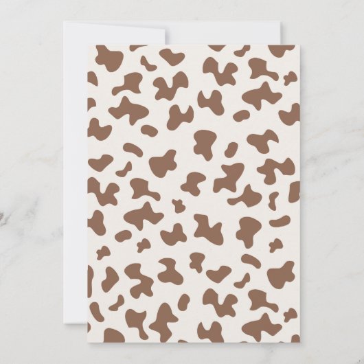 Cowboy Baby Shower Boy Einladung (Rückseite)