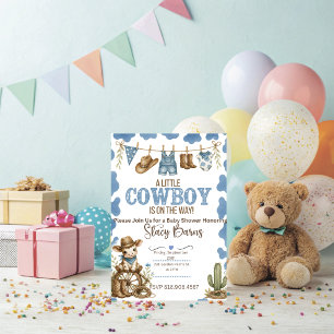Cowboy-Baby-Shower-Einladung Einladung