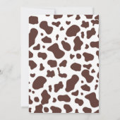 Cowboy Baby Shower Einladung Wild West Einladung (Rückseite)