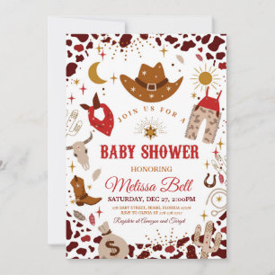 Cowboy Baby Shower Einladung Wild West Einladung