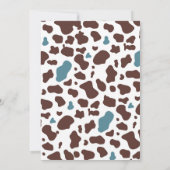 Cowboy Baby Shower Einladung Wild West Einladung (Rückseite)