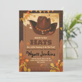 Cowboy Baby Shower Einladungen (Stehend Vorderseite)