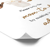 Cowboy Baby Shower Envelope Station Poster (Ecke)