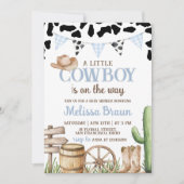 Cowboy Baby Shower Invitation Einladung (Vorderseite)
