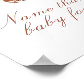 Cowboy baby shower - name that baby food poster (Ecke)