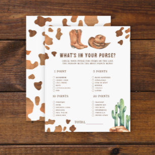 Cowboy Baby Shower - Was ist in Ihrer Handtasche?