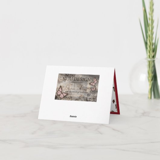 Cowboy Baby Western Danke Karte (Rückseite)