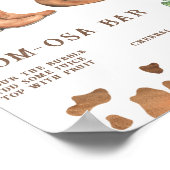 Cowboy Babydusche Momosa Bar Poster (Ecke)