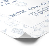 Cowboy Babydusche Momosa Bar Poster (Ecke)