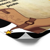 Cowboy Baby's 1. Geburtstag Meilensteine Poster (Ecke)