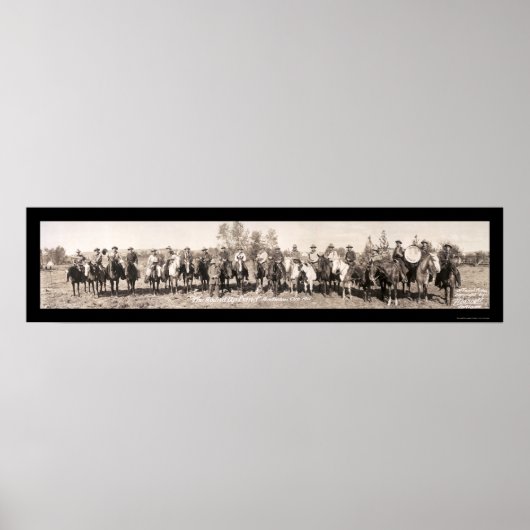 Cowboy Band Oregon Foto 1911 Poster (Vorne)