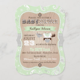 Cowboy Bandanna Jumper Baby Dusche Einladung