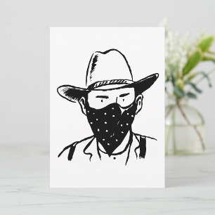 Cowboy Bandit Einladung
