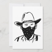 Cowboy Bandit Einladung (Vorderseite)