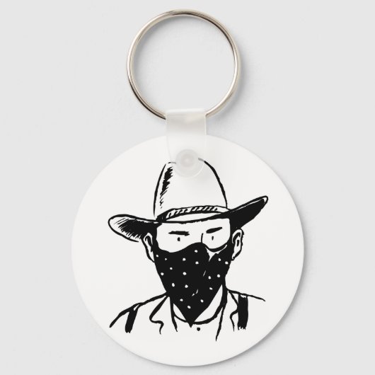 Cowboy Bandit Schlüsselanhänger (Rückseite)