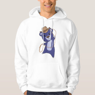 Cowboy Bear Teddy Bear Lasso Western Hoodie