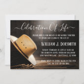 Cowboy-Beerdigungsdienst Einladung (Vorderseite)