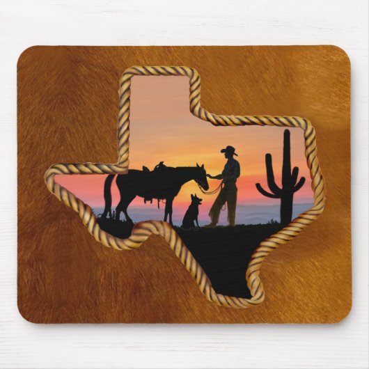 COWBOY-BEGLEITER MOUSEPAD (Vorne)