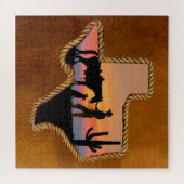 COWBOY-BEGLEITER PUZZLE (Horizontal)