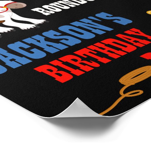 Cowboy Begrüßung Party Western Begrüßungspult Poster (Ecke)