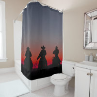 Cowboy bei Sonnenuntergang