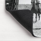 Cowboy beim Lassowerfen Mousepad (Ecke)