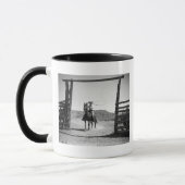 Cowboy beim Lassowerfen Tasse (Links)