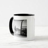 Cowboy beim Lassowerfen Tasse (Vorderseite Links)