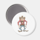 Cowboy bereit Zeichnen Magnet (Vorderseite/Rückseite)