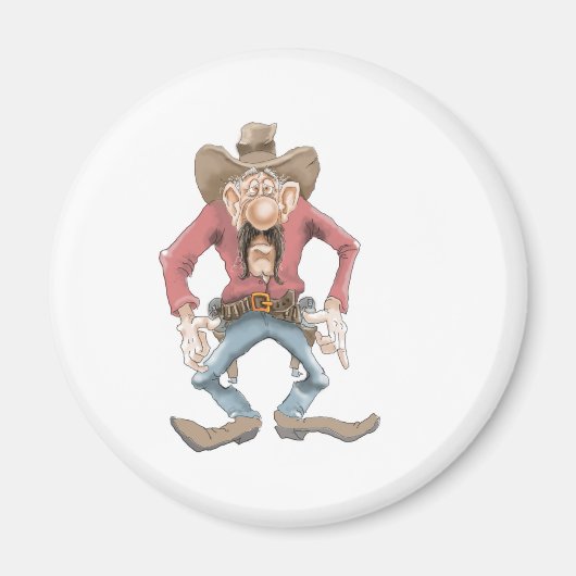 Cowboy bereit Zeichnen Magnet (Vorne)