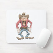 Cowboy bereit Zeichnen Mousepad (Mit Mouse)