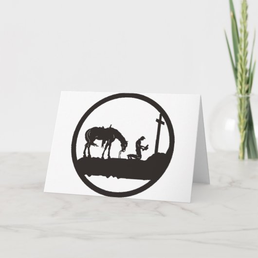 Cowboy beten karte (Vorderseite)