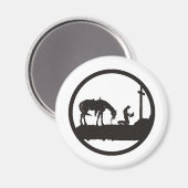 Cowboy beten magnet (Vorderseite/Rückseite)